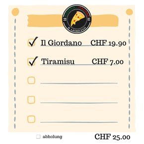 Il Giordano CHF 19.90